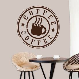 Adesivo De Parede Cozinha Café Coffe