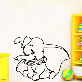 Adesivo De Parede Infantil Baby Dumbo