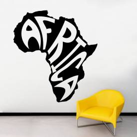 Adesivo De Parede Mapa Mundi Africa