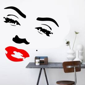 Adesivo decorativo de parede Marilyn Monroe 4