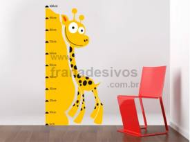 Adesivo de Parede Decorativo Regua Girafa / Girafinha