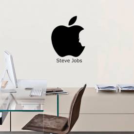Adesivo De Parede Minimalista Steve Jobs