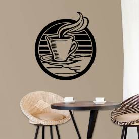 Adesivo de Parede Logo de Cafeteria Café Coffee