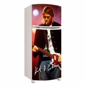Adesivo para Envelopamento de Geladeira para Porta Kurt Cobain