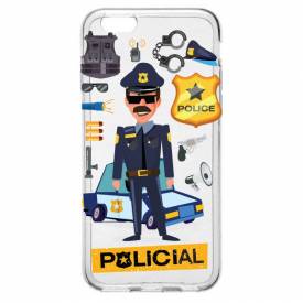 Capinha para Celular Homem Policial
