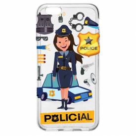 Capinha para Celular Mulher Policial