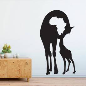Adesivo De Parede Girafas Africa