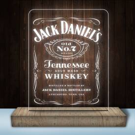Luminária de mesa LED e Acrílico Jack Daniels