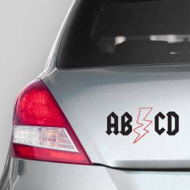 Adesivo de Carro ABCD