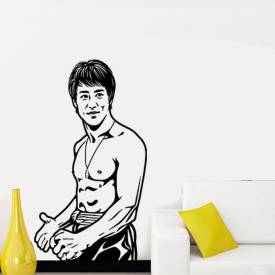 Adesivo De Parede Bruce Lee Posição Luta