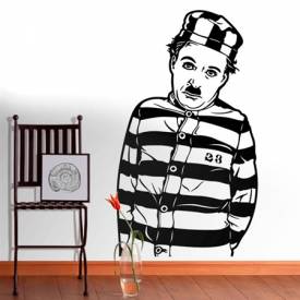 Adesivo de Parede Charlie Chaplin Prisioneiro