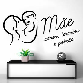 Adesivo de Parede Feliz Dia das Mães 5