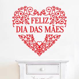 Adesivo de Parede Feliz Dia das Mães 6