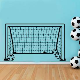 Adesivo de Parede Infantil Esportes Gol De Futebol