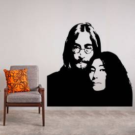Adesivo de Parede John Lennon e Yoko