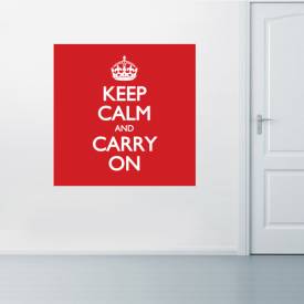 Adesivo de parede - Keep calm and carry on 2