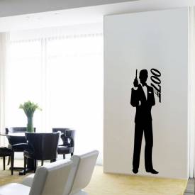 Adesivo de parede para quarto ou sala silhueta 007