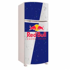 Adesivo para Envelopamento de Geladeira para porta Red Bull