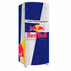 Adesivo para Envelopamento de Geladeira Completa Red Bull