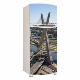 Adesivo para Envelopamento de Geladeira para Porta São Paulo Ponte Estaiada