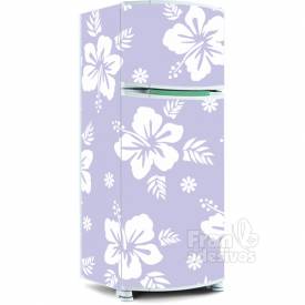 Adesivo para envelopamento de geladeira - Floral 5