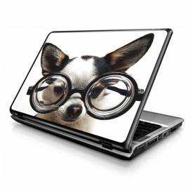 Adesivo Skin para Notebook Cachorro de Óculos