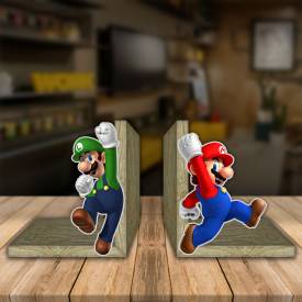 Aparador de Livro Decorativo Mario Luigi