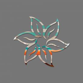 Espelho Decorativo Flor Abstrata