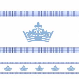 Faixa de Parede Auto-adesiva Coroa Azul
