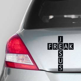 Adesivo de Carro Freak Jesus