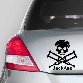 Adesivo de Carro Jackass logo