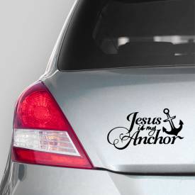 Adesivos de Carro Jesus is my anchor