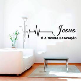 Adesivo de Parede Jesus Cristo é a Nossa Salvação