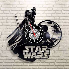 Relógio de Disco de Vinil Star Wars modelo 02